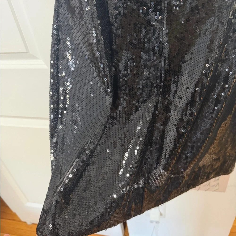 Michael Costello Black Sequin Dress - Picture 4 of 6